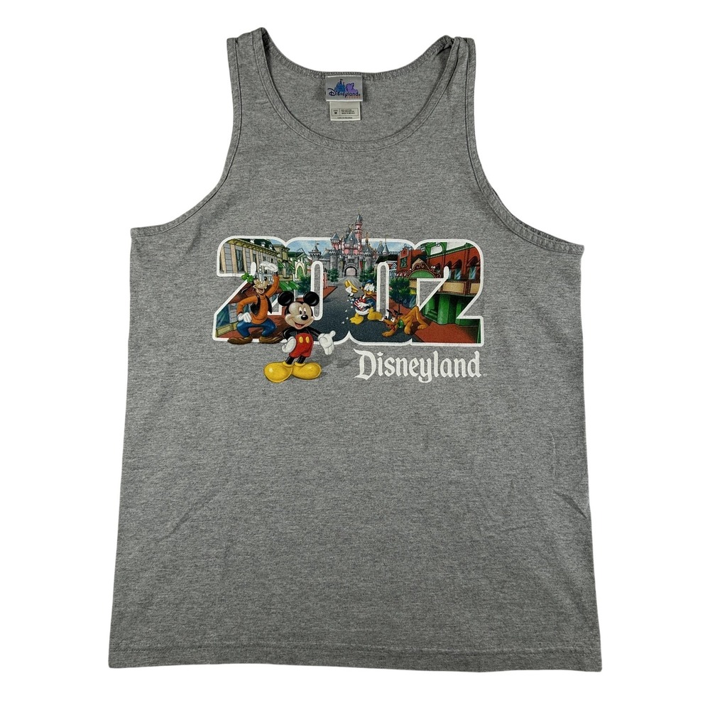 Vintage Disneyland Resort Shirt Mens Medium 2002 Mickey Mouse Graphic Tank Top